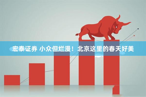宏泰证券 小众但烂漫！北京这里的春天好美